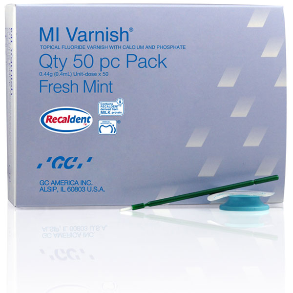 GC 900748 MI Topical Fluoride Varnish Fresh Mint .40 mL Unit Doses 35/Pk GC 900748 MI Topical Fluoride Varnish Fresh Mint .40 mL Unit Doses 35/Pk